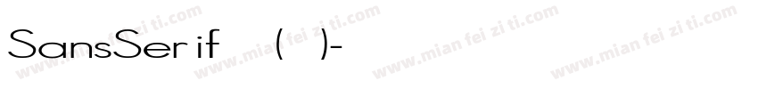 SansSerif 普通(符号)字体转换